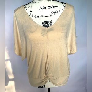 Alya Twist Front Cream Colored Top large